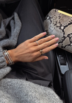 Кольцо с римскими цифрами многослойное