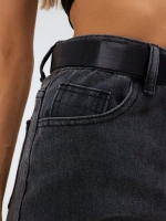 Юбка джинсовая миди карандаш с разрезом