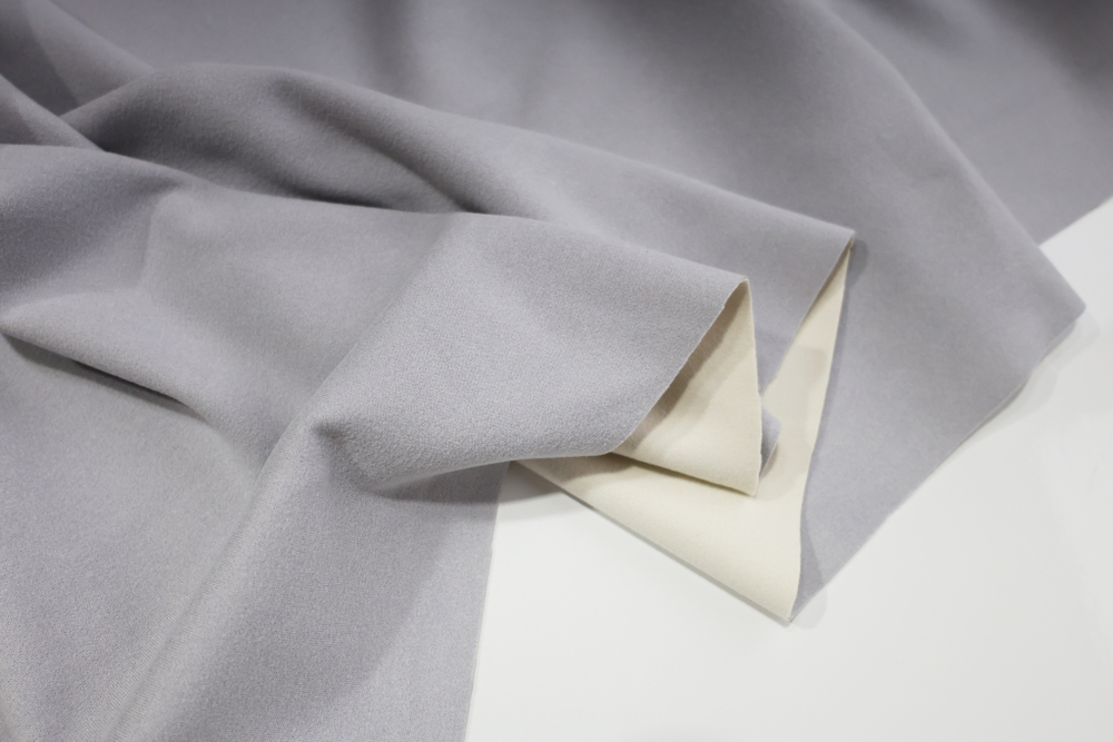 СВЕТЛО-СЕРЫЙ - Кашемировое двухстороннее термополотно для термобелья (1379 Маша) (к1 испачкан местами)