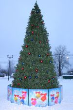 Ограждение для Каркасной уличной искусственной елки