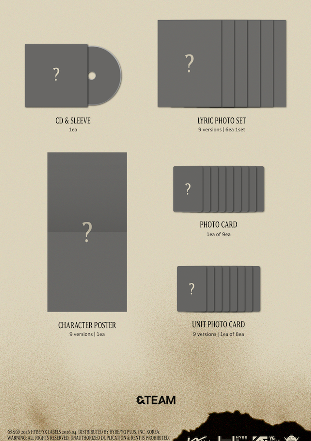 Альбом &TEAM - We on Fire SOLO EDITION (Random Ver.)