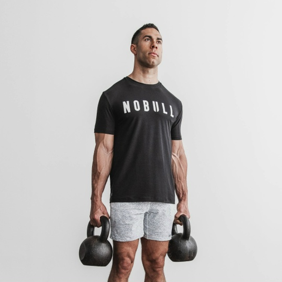 Футболка NOBULL черная с белым лого
