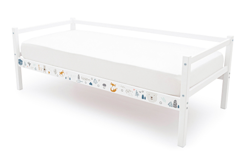 Детская кровать тахта Бельмарко Svogen белый мишки