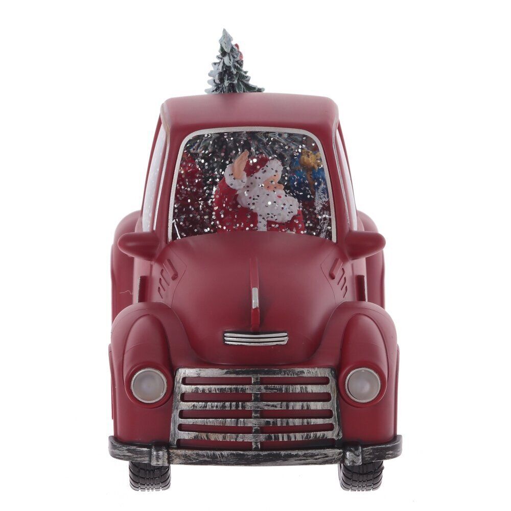 GAEM Изделие декоративное "Дед Мороз на машине" (подсвет, вьюга, муз, AA х3 н/п +USB, L28 W12,5 H17,5 см