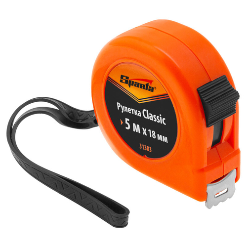 Рулетка 5м 18мм Классик Спарта