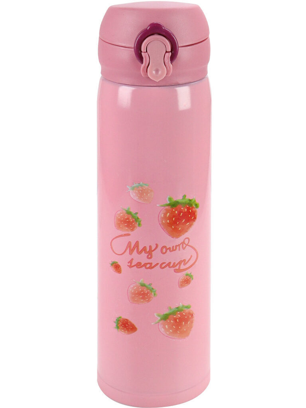 Термос 500мл "Милые фрукты" розовый