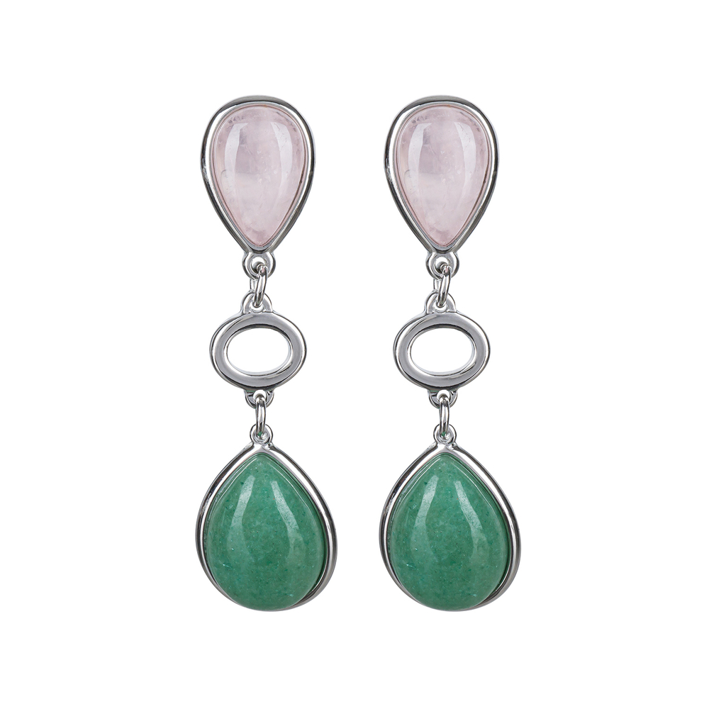 Серьги Possebon Q.Rose, Q.Verde A0585.7.17 S
