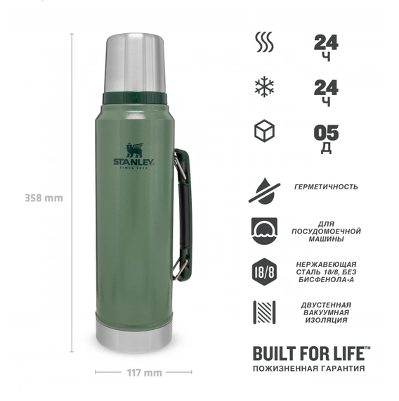 Термос STANLEY Classic 1L 10-08266