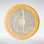 France, 20 Francs 1993 - 1993 Mediterranean Games, Languedoc-Roussillon, VF