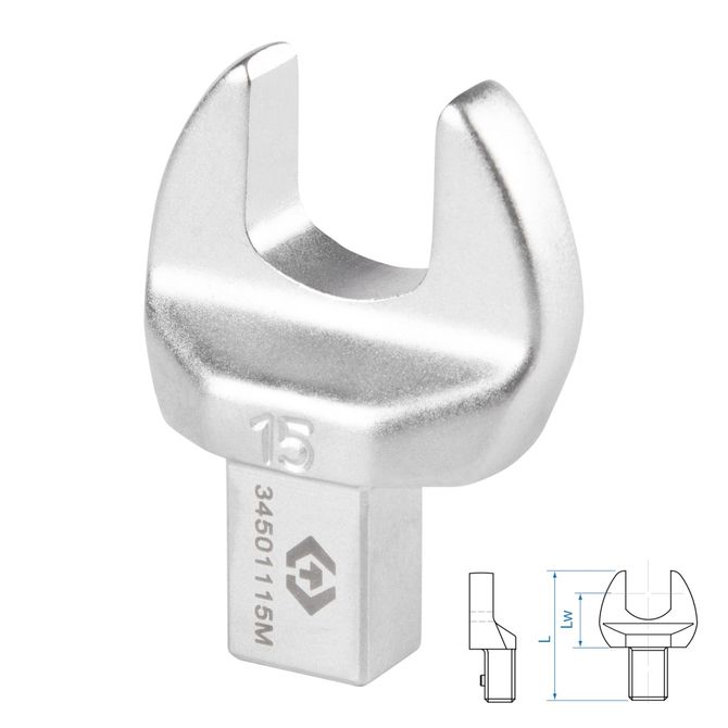 KING TONY (34501115M) Насадка рожковая серии "FIT", 15 мм, 9х12 мм