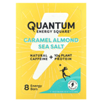 Quantum Energy Square, Морская соль с карамелью и миндалем, 8 энергетических батончиков, 48 г (1,69 унции)