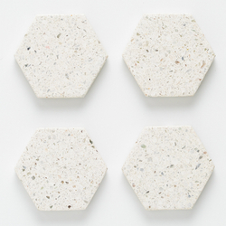 Набор из 4 подставок из камня elements hexagonal 10 см