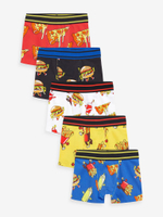 Трусы для мальчика Next N34-007, 5 шт., Красный, Желтый, Синий