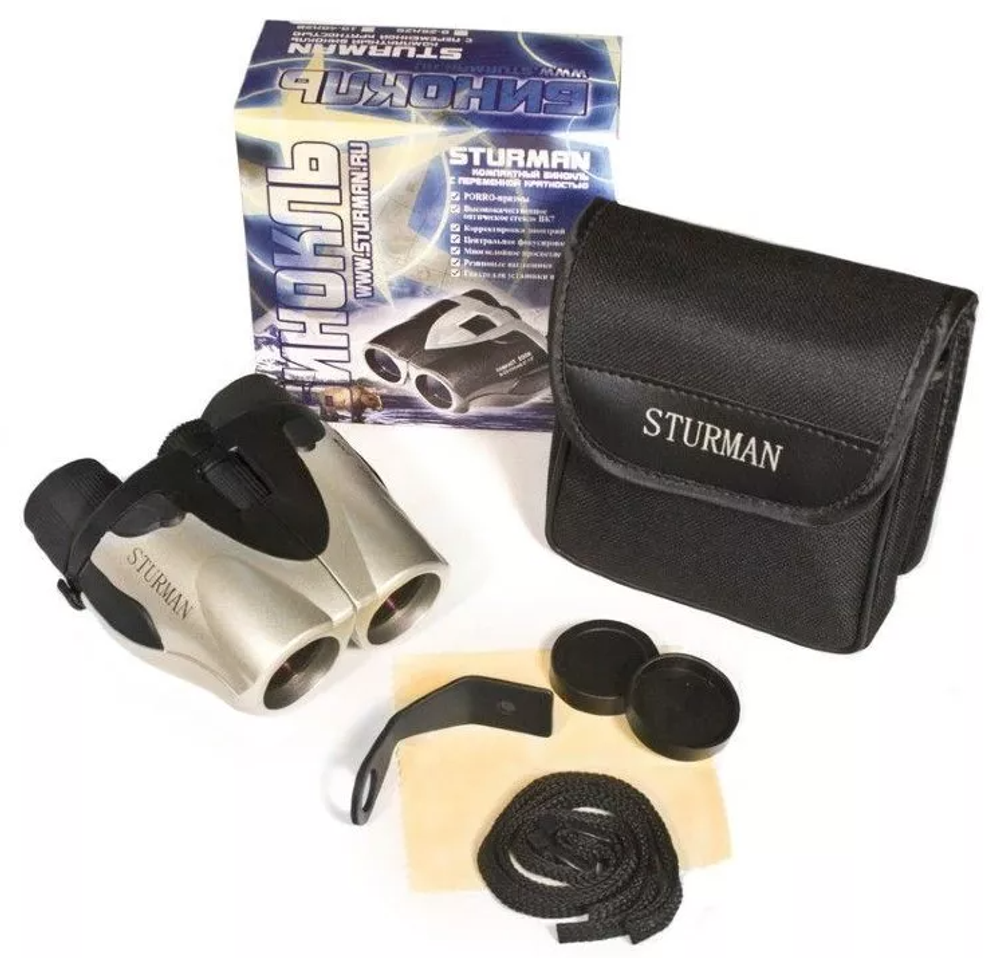 Бинокль 10-40x28 с переменной кратностью, Sturman