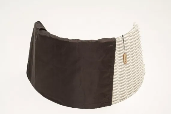 Корзина под елку Премиум Царская лоза 87*65*29 см., разборная, белый, ЕлкиТорг (87-220)