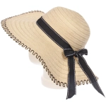 Шляпа женская с широкими полями «TiraMiSu- Майли», цвет айвори, р58, ширина полей 11см