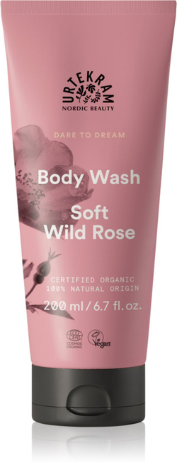Urtekram Soft Wild Rose - гель для душа /   200  ml  / GTIN 5701058010304