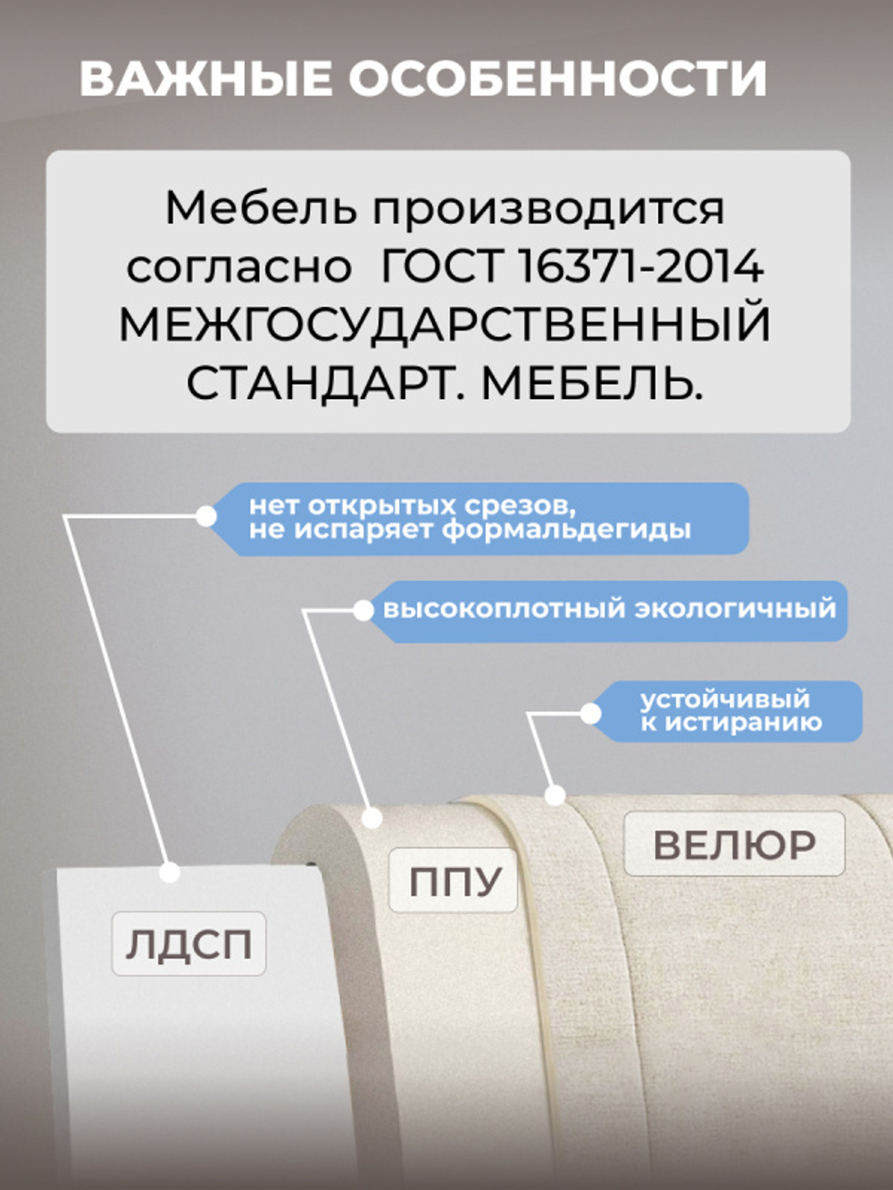 Диван - кровать с подъёмным механизмом 200х90 см Crecker UP ткань Teddy