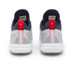 Теннисные кроссовки Diadora Speed Blushield Fly 4 + AG - white/blue corsair/fiery red