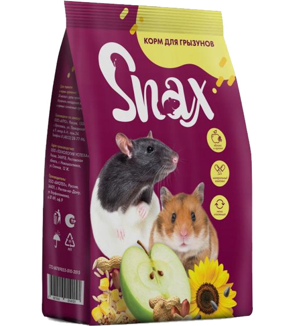 Snax для всех видов грызунов 400гр.