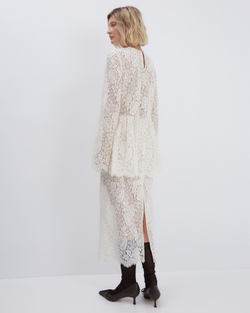 Юбка из кружева Солстисс сливочное масло