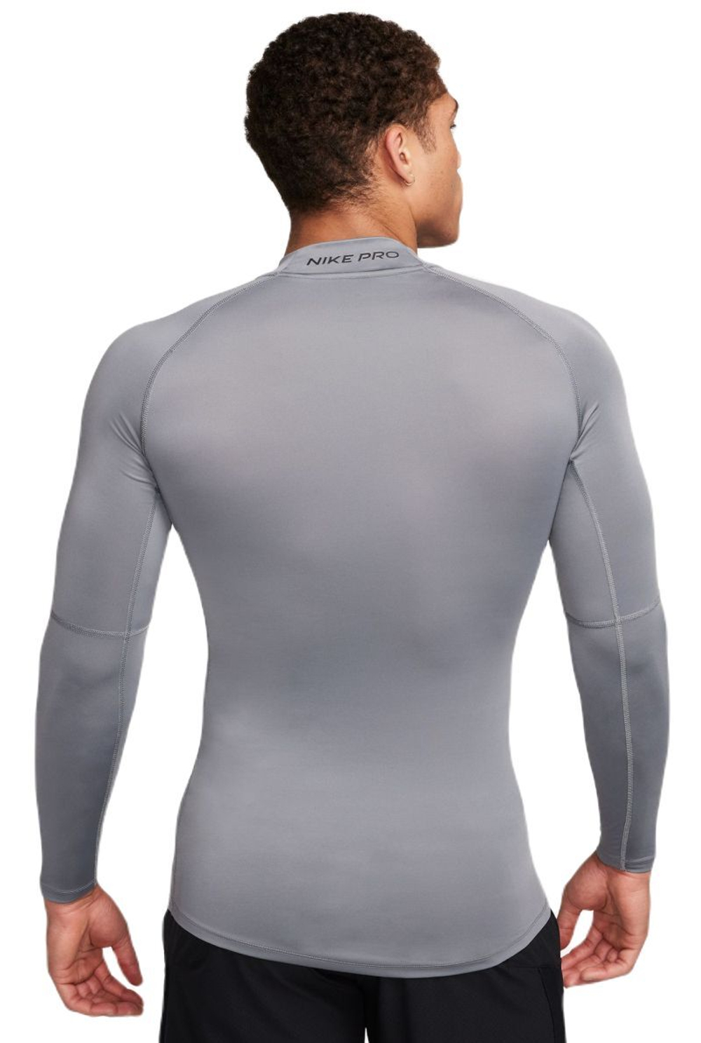 Компрессионка  Nike Pro Dri-FIT фитнес Mock-Neck Long-Sleeve - серый