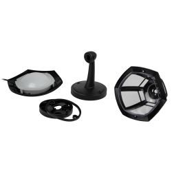 Садово-парковый светильник ЭРА «Дели 1» ДБУ 07-8-005 черный 6-гранный настенный IP44 светодиодный 8Вт 3000K