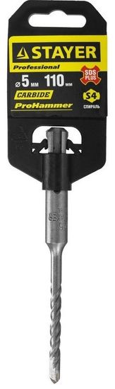 Бур STAYER по бетону, 5*110мм 2930-110-05