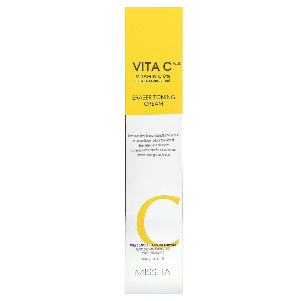 Missha, Vita C Plus, тонизирующий крем-ластик, 30 мл (1,01 жидк. унц.)