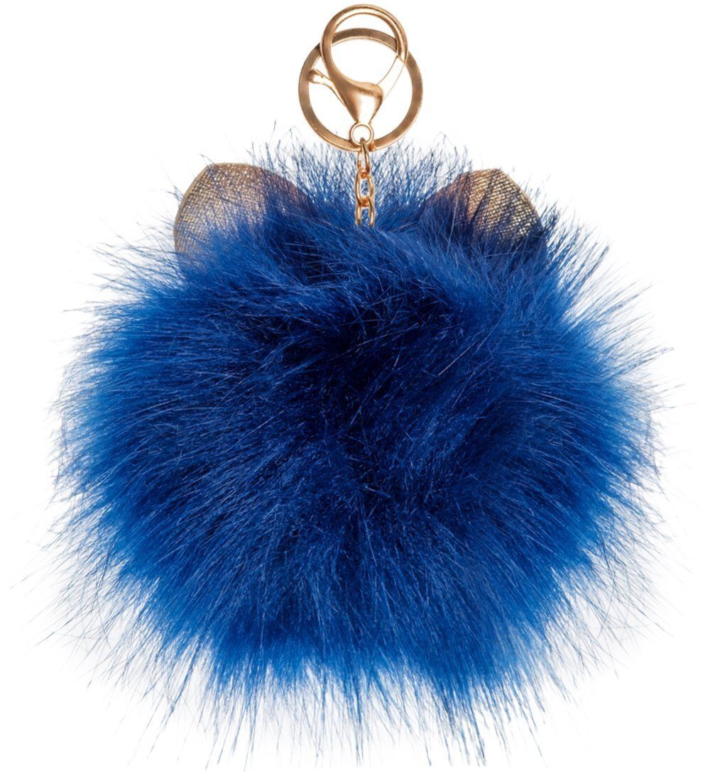 ЯЛ-13-41/ 2 Брелок «Котенок-пушистик» темно-синий