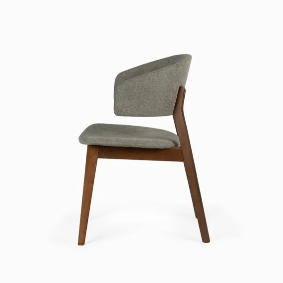 Стул Lolly, орех, серая обивка