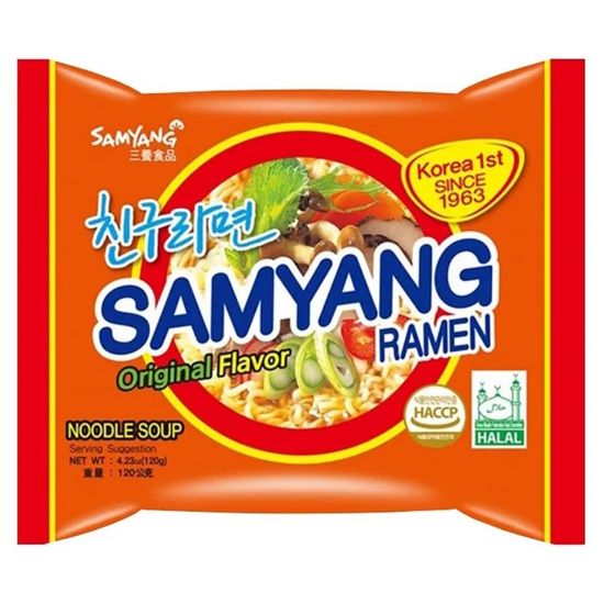 Лапша быстрого приготовления Samyang Original Flavour Ramen, 120 г (Корея)