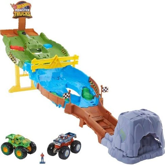 Hot Wheels Monster Trucks Wreckin' Raceway Trackset
