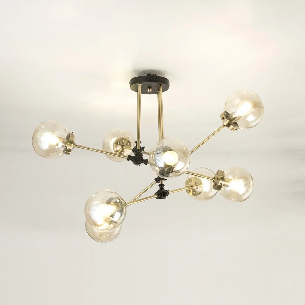 Citilux Планета CL105185 Люстра на штанге поворотная Бронза