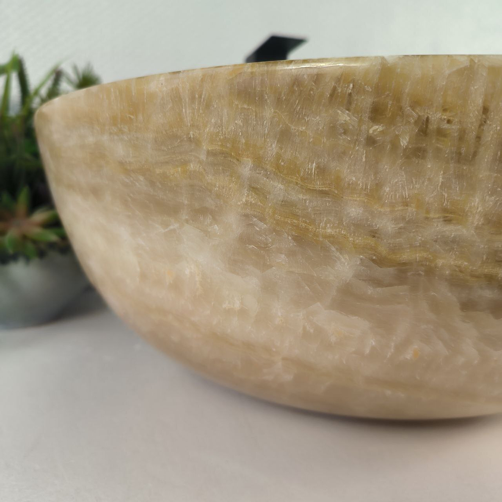 Раковина из оникса Bowl Yellow BO-64723 45*45*17 0200