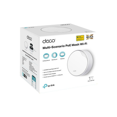 TP-Link Deco X50-PoE (1-pack) Домашняя Mesh Wi-Fi 6 система AX3000