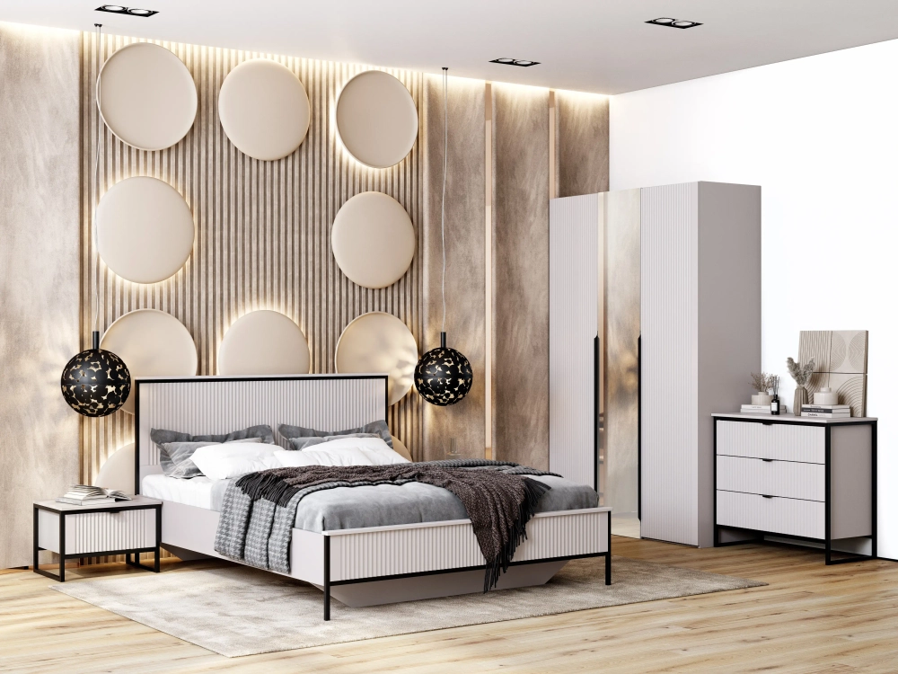 Шкаф однодверный "Нора" спальня Графит