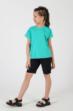 Фуфайка (футболка) для девочки Гретта-1 Виотекс МЕНТОЛОВЫЙ