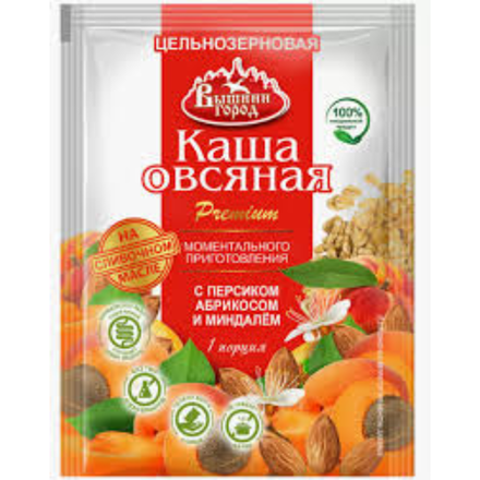 Каша овсяная с персиком и абрикосом  Вышний город 50 гр