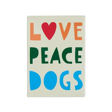 Обложка для ветпаспорта LOVE PEACE DOGS (твердый переплет) Шарик