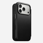 Чехол-книжка с картхолдером Nomad Modern Leather Folio  iPhone 17 Pro черный