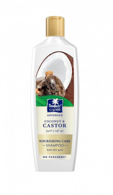 PARACHUTE Advansed Coconut & Castor shampoo Увлажняющий шампунь с касторовым маслом и кокосом  для вьющихся волос 340мл