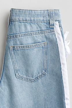 H&M Джинсы Baggy Fit Low, голубой