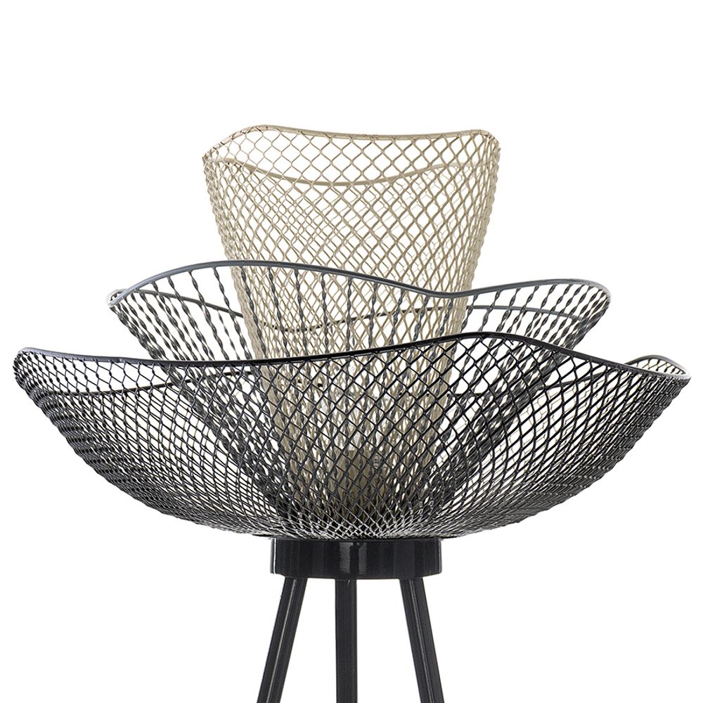 Торшер Vinger, 153 см, черный/серый/белый