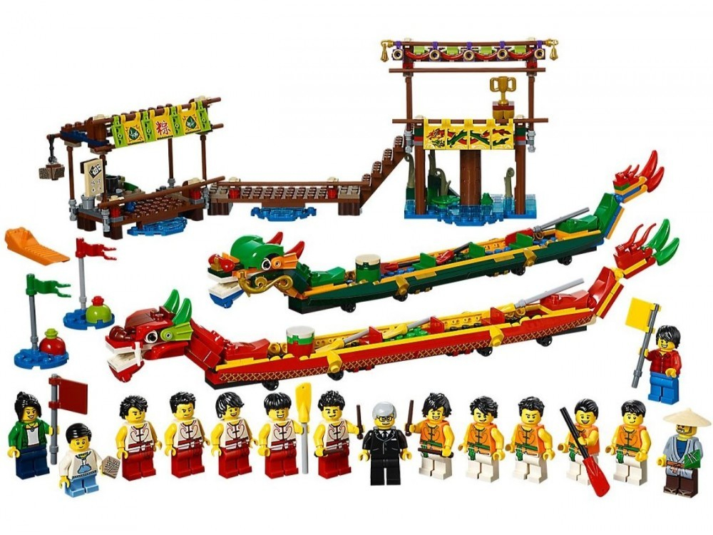 LEGO Exclusive: Гонка на лодках-драконах 80103 — Dragon Boat Race — Лего Эксклюзив