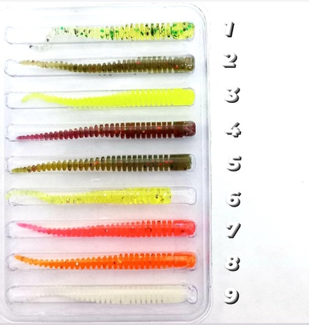 Силиконовая приманка Слаг Lucky Jonh KingLeech 2,0 140052-MIX