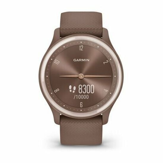 Смарт-часы Garmin Vívomove Sport Cocoa Case and Silicone Band with Peach Gold Accents 010-02566-02