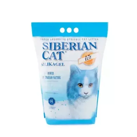 Сибирская кошка элита силикагель (синие гранулы) 8л