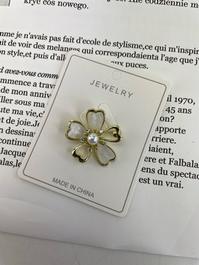 НЕЖНЫЙ ЦВЕТОК - Брошь 3х3см (1210 Евгения)