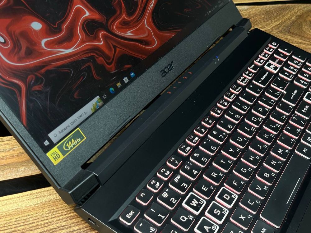 15.6" Ноутбук Acer Nitro 5 AN515-45-R4SB (1920x1080, AMD Ryzen 5 5600H, RAM 8ГБ, SSD 512ГБ, NVIDIA GeForce RTX 3060 6ГБ, Win 10 Pro)